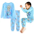 Children's Clothing Sets Boys Sleepwear Clothes Kids Anna Elsa Pajamas Set Baby Girls Cotton Cartoon