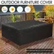 1Pc Garden Furniture Cover 210D Oxford Fabric Protective Cover For Garden Dining Table Seat Set