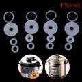 4pcs/set Silicone Rubber Gasket Cooker Lid Sealing Ring Electric Pressure Cooker Replacement Valve