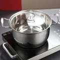 Stainless Steel Soup Soup Pot With Lid Stock Pan Sauce Cooking Small Saucepan Lid Daily Use