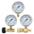 High Pressure Washer Pressure Gauge High Pressure Pump Gauge with G1/4" Fitting Hydraulic Power