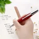 Fashion Red Wooden Ballpoint Pens Rotary Type Classic Circles Fat Short Style Ball Point Pens