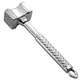 304 Stainless Steel Meat Tenderizer Hammer Dual Sided Meat Mallet Pounder for Beef Steak & Poultry