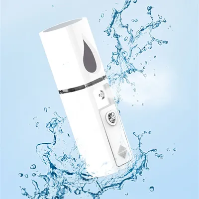 20mL Nano Cold Spray Face Steamer Mini Portable USB Rechargeable ABS Humidifier Nebulizer Beauty Cool Mist Skin Care Tools