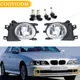 Car Front Fog Light With Bulbs Replacement Kit For BMW E39 1999 2000 2001 2002 2003 2004 Fog Lamp