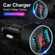 3.1A Car Charger For Cigarette Lighter USB Charger Voltage Display Adapter Fast Charging For iPhone