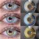 UYAAI 2Pcs Yearly Colored Lenses Beauty Color Lens Eyes Color Contact Lenses Blue Lenses Eye