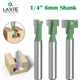 1pc 1/4" Shank 6.35mm T-Slot Cutter Router Bit Set Hex Bolt Key Hole Bits T Slotting Milling Cutter