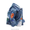 2023 Spring Children's Jacket Denim Boys Broken Hole Jean Jackets Kids Clothing Baby Coat Boys