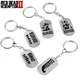 Vintage Red Dead Redemption Pendant Keychain Stainless Steel Dog Tag Key Ring Finder RDR2 Game Fans