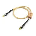 One Piece Nordost ODIN Gold/White Silver Plated Conductor Ethernet Cable Cat8 Speed Lan Cable RJ45