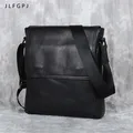 New Genuine Leather Men's Shoulder Bag First Layer Leather Vertical Crossbody Bag Casual Versatile