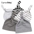 100% Cotton Baby Knotted Hats Boys Girls Sleep Caps Unisex Baby Hats Lovely Baby Caps Adjusted Baby
