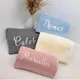 Personalized Name Baby Blanket Embroidered New Born Baby Blanket Stroller Swaddles Breathable Cotton