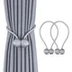 Magnetic Curtain Hooks 1 Pieces Bead Ball Tie Holders Loop Clips Tie Rope Accessories Hook