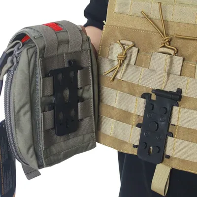 VULPO Tactical molle Attachment Plate Molle Adapter Platform For Attaching Molle Pouch Molle Mag Pouch，Molle Backpack