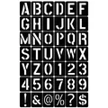 42 Pieces Letter Number Stencil Set Plastic Painting Templates Mold for Painting on Wall Home Decor