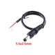 5pcs 5.5x2.5 mm DC Power Cable Male Plug Socket Rating 3.0A 12V Cable Adapter Cord Barrel 9.8mm