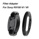 For Sony RX100 VI / Sony RX100 VII 52MM Filter Adapter Ring with Lens Cap 3M Sticker Strap for 52mm
