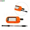Silicone Protect Case + Extendable Telescopic Dual Band SMA-Male Antenna for Handheld GPS Garmin