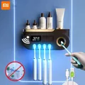 Xiaomi UV Toothbrush Holder Automatic Toothpaste Dispenser Toothbrush Sterilizer Toothpaste Squeezer