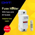 RT18-63 AC 500V 14×51mm Fast Blow Ceramic Tube Fuse 32A 40A 50A 63A 14*51mm With Fuse Holder Base