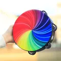 Orff Musical Instruments Wooden Hand Drum Percussion Instrument for KTV Party Colorful Tambourine