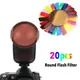 20PCS Bright Colors Gels Filters Camera Photographic Gels Flash Filter Set Camera Accessories For