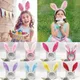 Cute Easter Adult Kids Cute Rabbit Ear Headband Prop Plush Hairband Dress Costume Bunny Ear Hairband