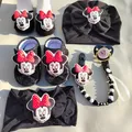 [ Surprise Gifts for Newborns ] Minnie Mouse Fall Spring Princess Black Cotton Hat Matching