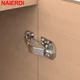NAIERDI 4 Pack 90 Degree Soft Close Spring Hinges No Pre-drilled Noiseless Hidden Concealed Cabinet