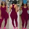 Yoga Sleeveless Women's Sportswear Gym Jumpsuits Workout High-intensity Fitness One-piece Skin-tight
