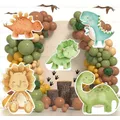 12/18/24/36inch Dinosaur KT Board Dinosaur Cutout Balloon Garland Backdrop for Birthday Kids Baby