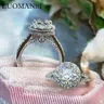 Luomansi Woman Ring Silver 1 / 2 Carat D VVS Moissanite with GRA Certificate Super Flash S925