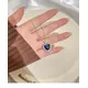 925 Sterling Silver Necklace Big 6ct Heart of the ocean Blue Sapphire Wedding Pendant Necklace for