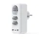 EU Socket AC Outlet USB Charging Ports Euro Plug Extension Power Strip Wall Socket Adapter Converter