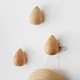 Natural Wood Wall Coat Rack Clothes Hanger Wall Mounted Coat Hook Decorative Key Holder Hat Scarf