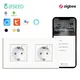 BSEED Zigbee Single Smart Power Socket Double EU Sockets Triple Electric Wall Sockets Tuya Smart