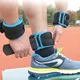 1 pair 1kg Adjustable Wrist Ankle Weights Straps Fitness Ankle Weights Sandbag for Running Crossfit