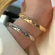 Silver Cuff Bangles For Women Silver/ Gold Color Zirconia Star Open Charm Bangle & Bracelets