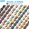 SUMC 12 Speed Diamond Bike Chain MTB Mountain Road Bike Ultra Light and Durable 12Speed Missing Link