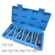 1/2 Inch Drive Impact Torx Star Bit Socket Sets T20 T30 T40 T50 T55 T60 T70 T80 Key Wrench Tools