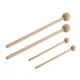 2pcs Ethereal Drumstick Wood Handle Drum Mallet Stick Round Head Drum Sticks