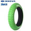 INNOVA 20x4.0 Fat Tire Bike Tire Green MTB Bicycle Tyre Beach Bicycle Tire 20*4.0 City Fat Tyres