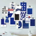 Ins Klein Blue Nordic Abstract Art Postcard Diy Decorative Card Background Room Wall Stickers