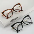 Fashion Anti Blue Light Oversized Cat Eyes Blue Light Blocking Optical Glasses TR90 Anti Blue Light