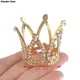 1pc Children Hair Ornaments Mini Crown Princess Topper Crystal Pearl Tiara for Wedding Birthday