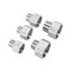 304 Stainless Steel Hexagon Reducer Direct Adapter Male Thread Female Thread Water Pipe Joint DN15