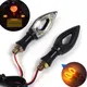 2pcs Motorcycle LED Turn Signal Light 5 Color Amber Blade Indicator Blinker Indicators Waterproof