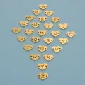 Rumnvnty 5pcs Stainless Steel 1.8mm Hole Alphabet Beads Necklace Pendant Mirror Polish Charm For DIY